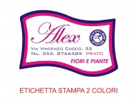Etichette adesive per fioristi, fiorai e vivaisti (mm 45x28)  (cod.53G)